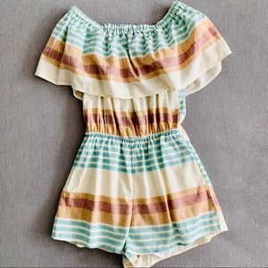 Summer Colorful off the shoulder romper/playsuit